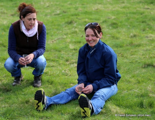 Our AGA champion relaxing after her Ladies win
