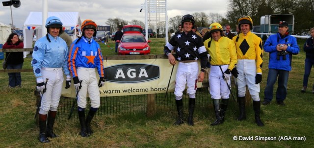 The boys line up before the AGA sponsored Open Maiden
