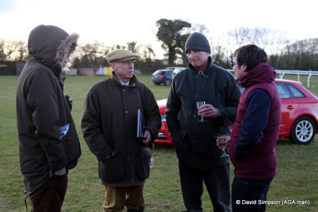 A drink in the lorry park while mulling over the days events
