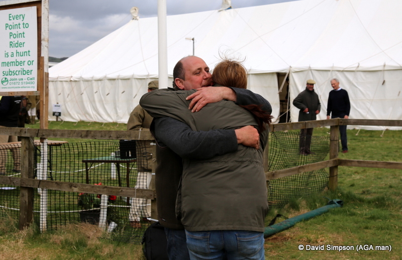 Amanda Maller and Gary Meredith celebrate a great win in the Open Maiden, it's been a long time coming!