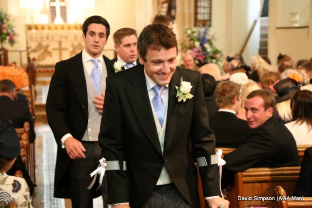 This was taken just before the beautiful bride arrived, although I did think he was trying to scarper!