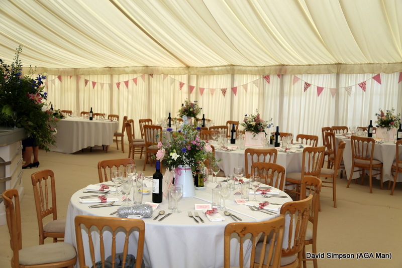 A lot of time and effort had gone into making the marquee look so impressive.