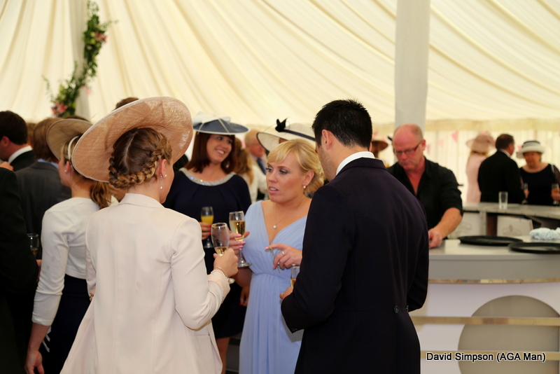 Laura Ellis gets stuck into the champers , shortly after this pic was taken she stitched the AGA man up a treat, cheers Laura!