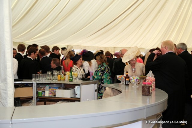 The bar was busy as everyone rushed to get stuck into Big Tone's booze!