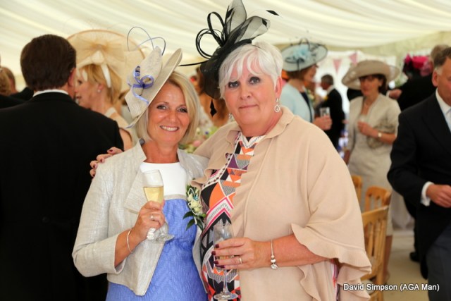 The mother of the groom also looked stunning.