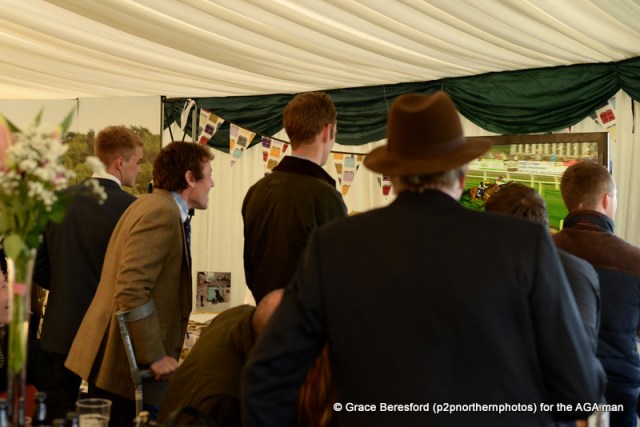 The 'husband to be' is getting quite excited!