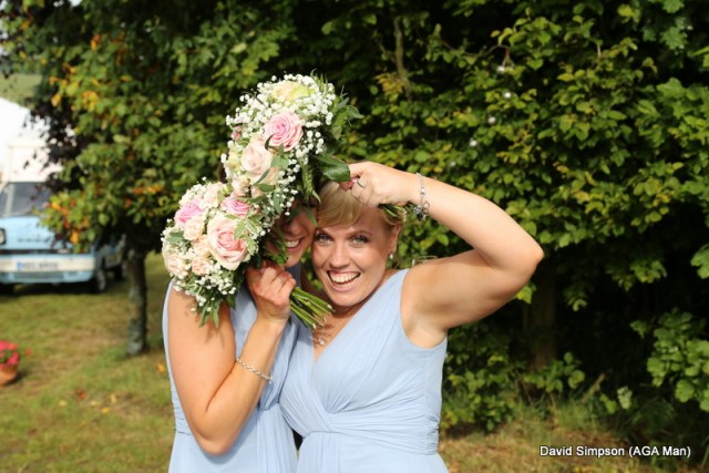 Mary and Laura have a bit of fun.