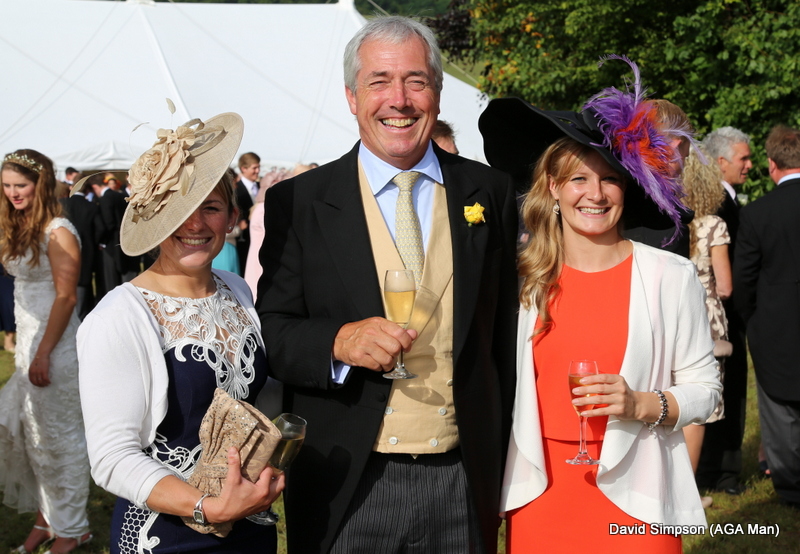 Mr Cox is flanked by Hannah Watson (left) and Joanna Mason.