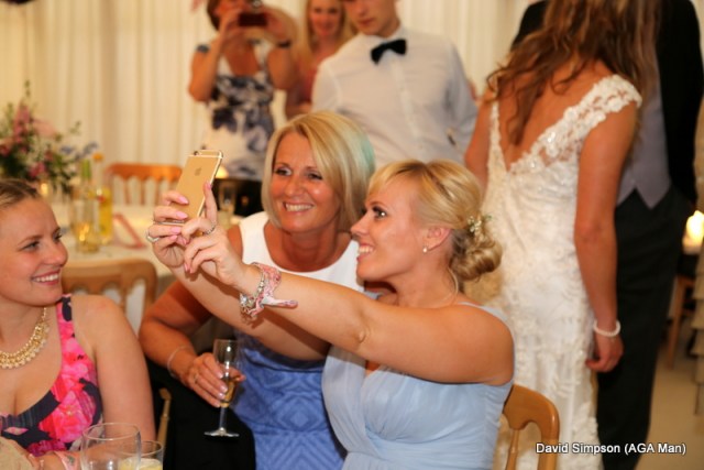 Wedding selfie for Pips and Laura!