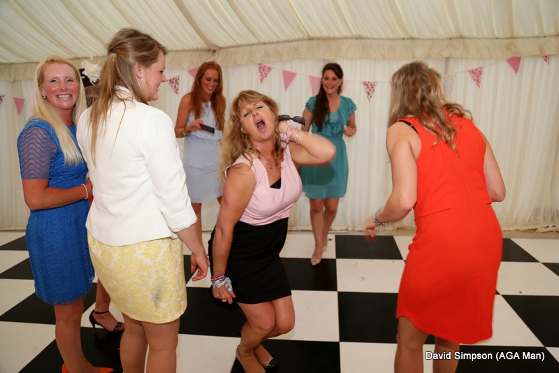 Lawney provides some early entertainment on the dance floor!