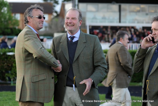 Nick Champion (left) congratulates Richard Davies-Cooke