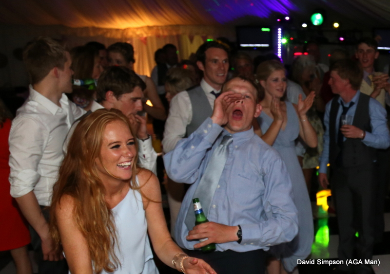 Tired of arm waving and pointing, Dickie has decided to shout!