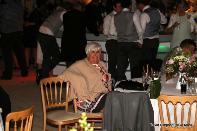 Mrs S was building up for another assault on the dance floor!