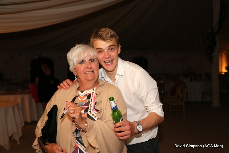 Mrs S is about to sign the bar bill for Big Tone!