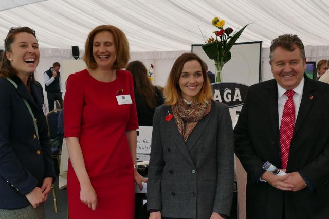 L-R Steph Holmes, Clare Hazel, Victoria Pendleton, David Simpson - thanks to Matt Hazel for the photo!