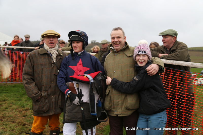 Jordan with his sponsor (Derek), dad (Kevin) and sister (Gracie)
